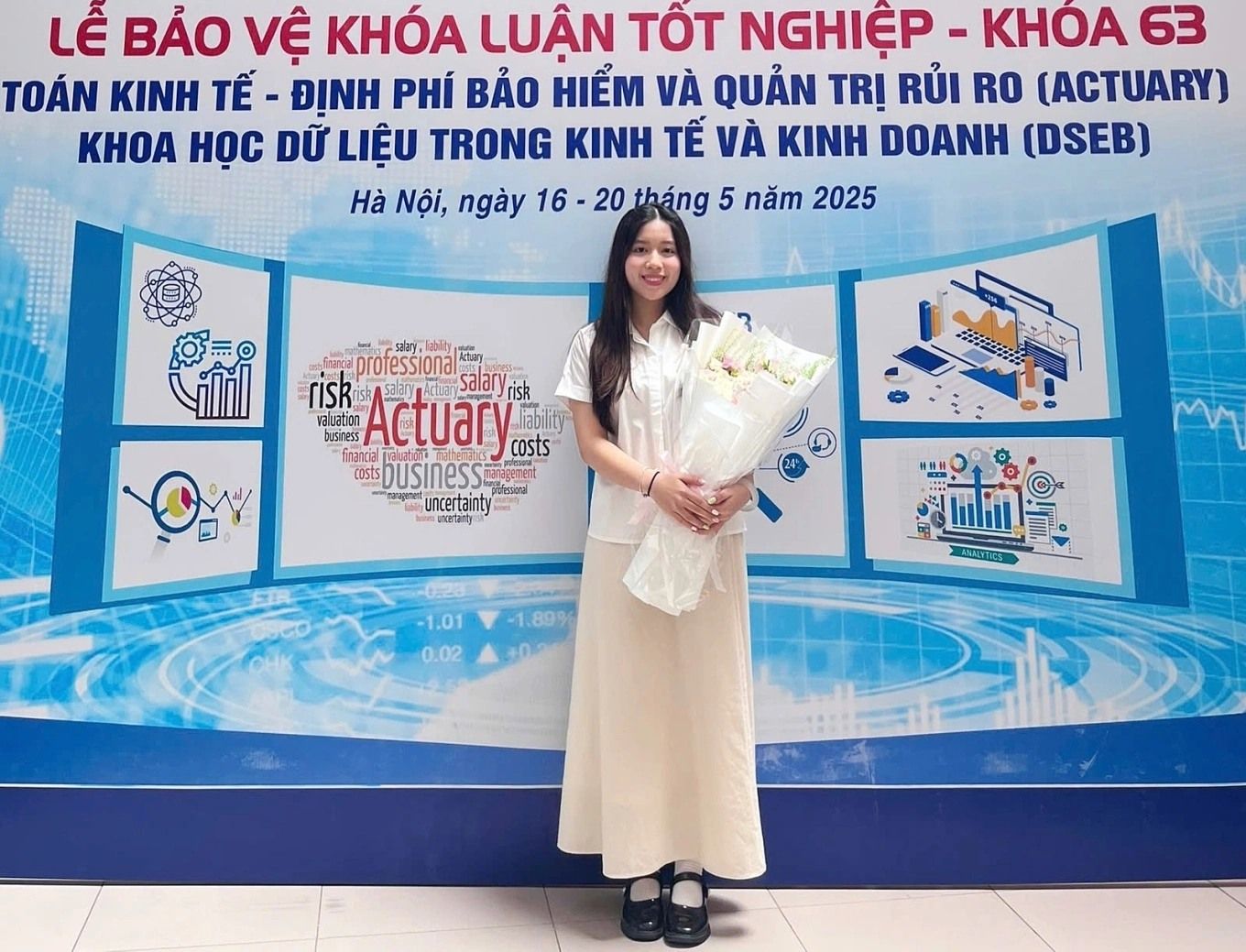 Thiều Ngọc Mai - Sinh viên Trường Công nghệ là Thủ khoa đạt điểm cao kỉ lục tại Đại học Kinh tế Quốc dân